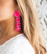 Amanda B. Hot Pink korvakorut - valkoinen - korut - naisten asusteet - muoti - lifestyle - IHANA Store - kotimainen verkkokauppa