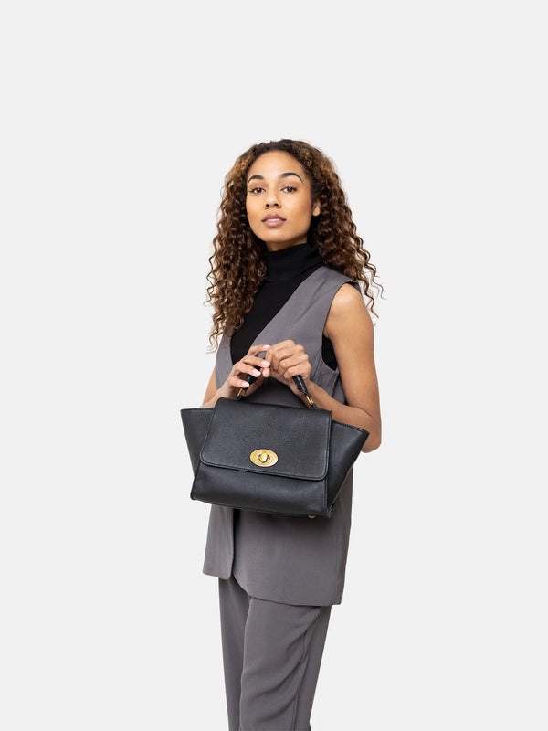 Re:Designed Daisy laukku - musta - Nahkalaukut - Naisten asusteet - IHANA Store - lifestyle