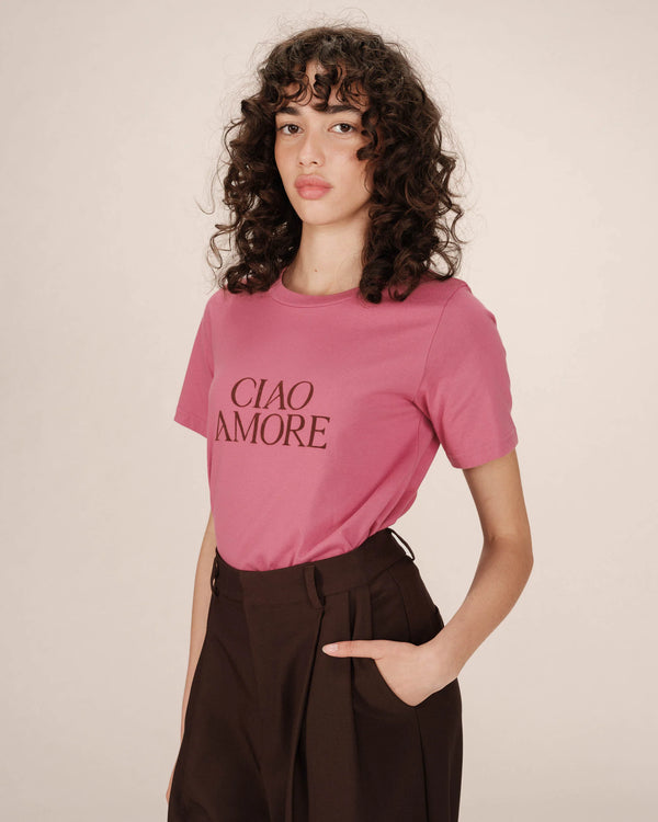 Grace & Mila Soft t-paita - marjapuuron punainen - printti t-paidat - naisten muoti - lifestyle - IHANA Store