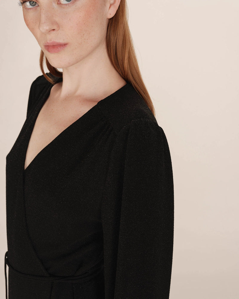 Grace & Mila Talia kietaisumekko - glitteri - musta -  mekot ja tunikat - juhlamekot - Naisten vaatteet - IHANA Store - lifestylemyymälä