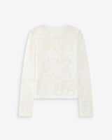 Grace & Mila Velasquez neuletakki -valkoinen - pitsikuvio - naisten muoti - puketuminen - villaton neuletakki - lifestyle - IHANA Store - kotimainen verkkokauppa