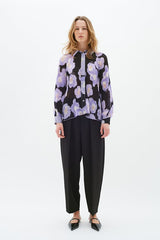 InWear Hendra pusero - lila - kuvioitu - juhlapaita - naisten vaatteet - IHANA Store - lifestylemyymälä 