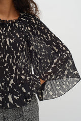 InWear Lendra pusero - musta-valkoinen - kuvioitu - Naisten muoti - paidat ja puserot - IHANA Store - lifestyle