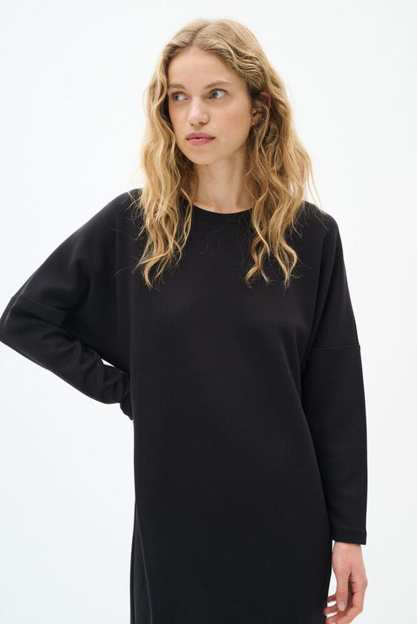 InWear Annie collegemekko - musta - trikoomekot - naisten mekot - muoti -lifestyle - IHANA Store