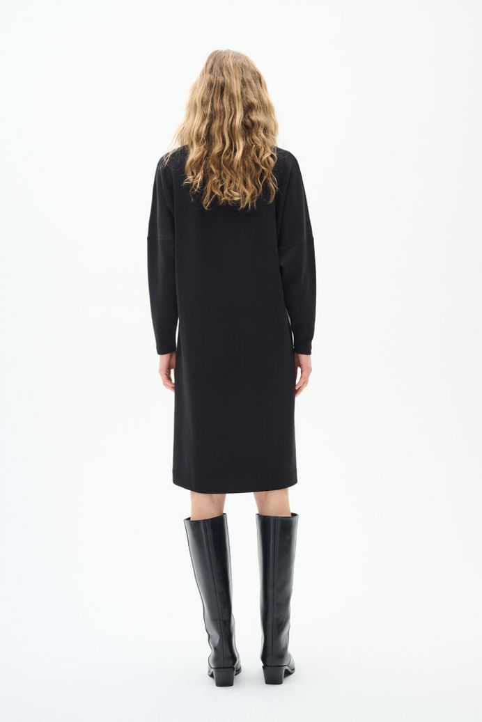 InWear Annie collegemekko - musta - trikoomekot - naisten mekot - muoti -lifestyle - IHANA Store