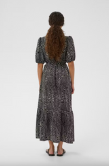 InWear Liberty mekko - musta valko kuvioitu - mekot - naisten muoti - pukeutuminen - lifestyle - IHANA Store - kotimainen verkkokauppa