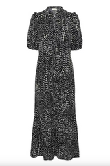 InWear Liberty mekko - musta valko kuvioitu - mekot - naisten muoti - pukeutuminen - lifestyle - IHANA Store - kotimainen verkkokauppa