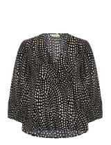 InWear Liberty pusero - musta valko kuvioitu - puserot - naisten muoti - pukeutuminen - lifestyle - IHANA Store - kotimainen verkkokauppa