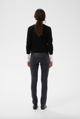 InWear Luella nahkahousut - musta - nahkahousut - kapealahkeiset housut -naisten muoti - lifestylemyymälä - IHANA Store