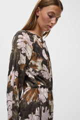 InWear Mason mekko - ruskea - kukkakuvioitu - naisten muoti - lifestyle - IHANA Store - kotimainen verkkokauppa