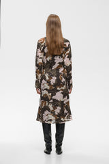 InWear Mason mekko - ruskea - kukkakuvioitu - naisten muoti - lifestyle - IHANA Store - kotimainen verkkokauppa