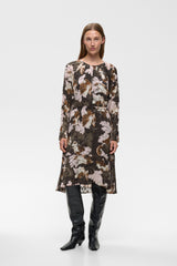 InWear Mason mekko - ruskea - kukkakuvioitu - naisten muoti - lifestyle - IHANA Store - kotimainen verkkokauppa