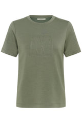 InWear Vincent logo t-paita - vihreä - college t-paita - muoti - naisten vaatteet - lifestyle - IHANA Store - kotimainen verkkkokauppa
