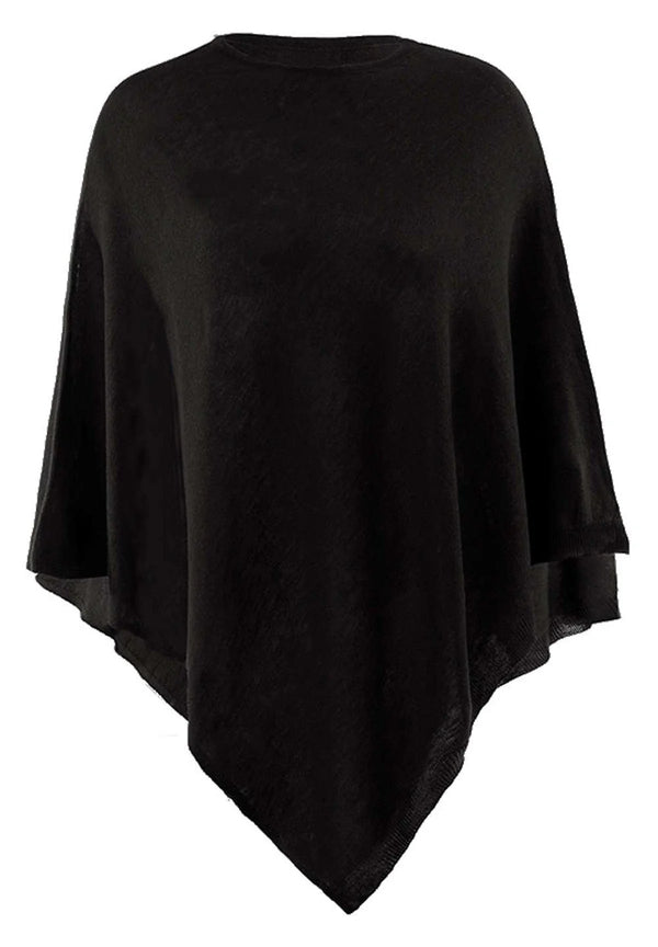 Lasessor Juolas poncho - musta - viitat - asusteet - naisten pukeutuminen - IHANA Store - lifestylemyymälä