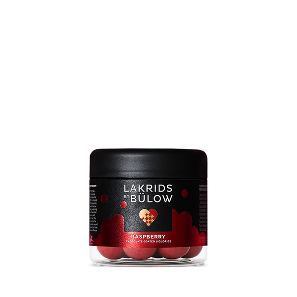 Lakrids by Bülow Crispy Raspberry - suklaakuorrutettu lakritsi - herkut - premium lakritsi - lahja - lifestylemyymälä - IHANA Store