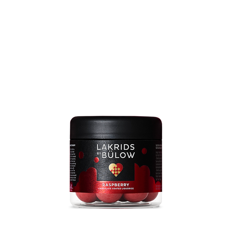 Lakrids by Bülow Crispy Raspberry - suklaakuorrutettu lakritsi - herkut - premium lakritsi - lahja - lifestylemyymälä - IHANA Store