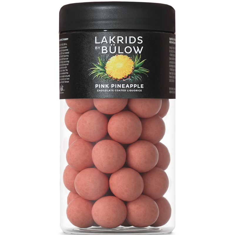 Lakrids by Bülow Pink Pineapple lakritsi  295g - gluteeniton lakritsi - makea elintarvike - herkut - koti - IHANA Store - lifestylemyymälä
