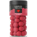 Lakrids by Bülow Strawberry & Cream suklaakuorrutettu lakritsi  295g - gluteeniton lakritsi - makea elintarvike - herkut - koti - IHANA Store - lifestylemyymälä - kotimainen verkkokauppa