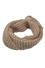 Lasessor Milka pliseehuivi - beige - pilkullinen -  naisten asusteet - muoti - lifestyle - IHANA Store - kotimainen verkkokauppa