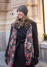 Lasessor Priti huivi - oliivi - kuvioitu - asusteet - naisten muoti - lifestyle - IHANA Store