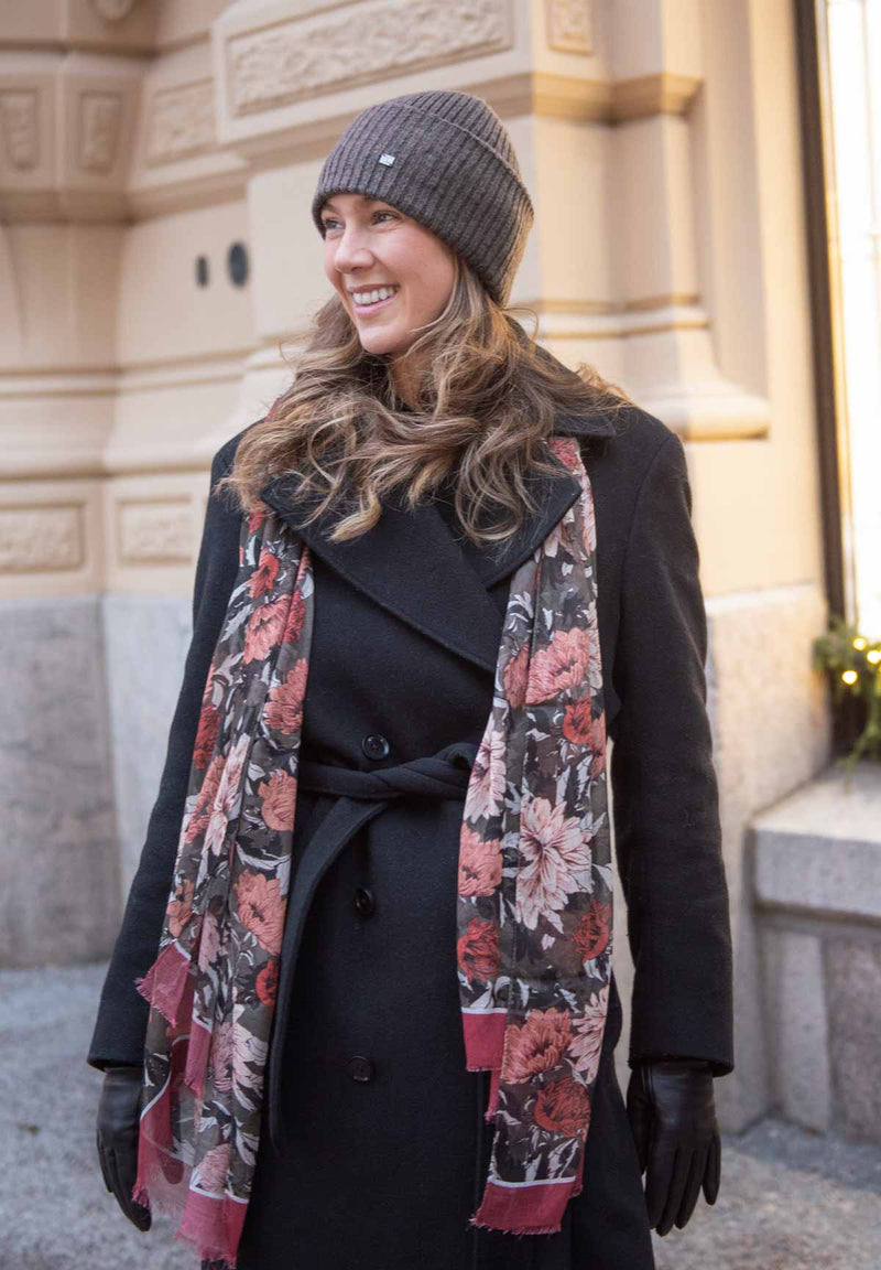 Lasessor Priti huivi - oliivi - kuvioitu - asusteet - naisten muoti - lifestyle - IHANA Store