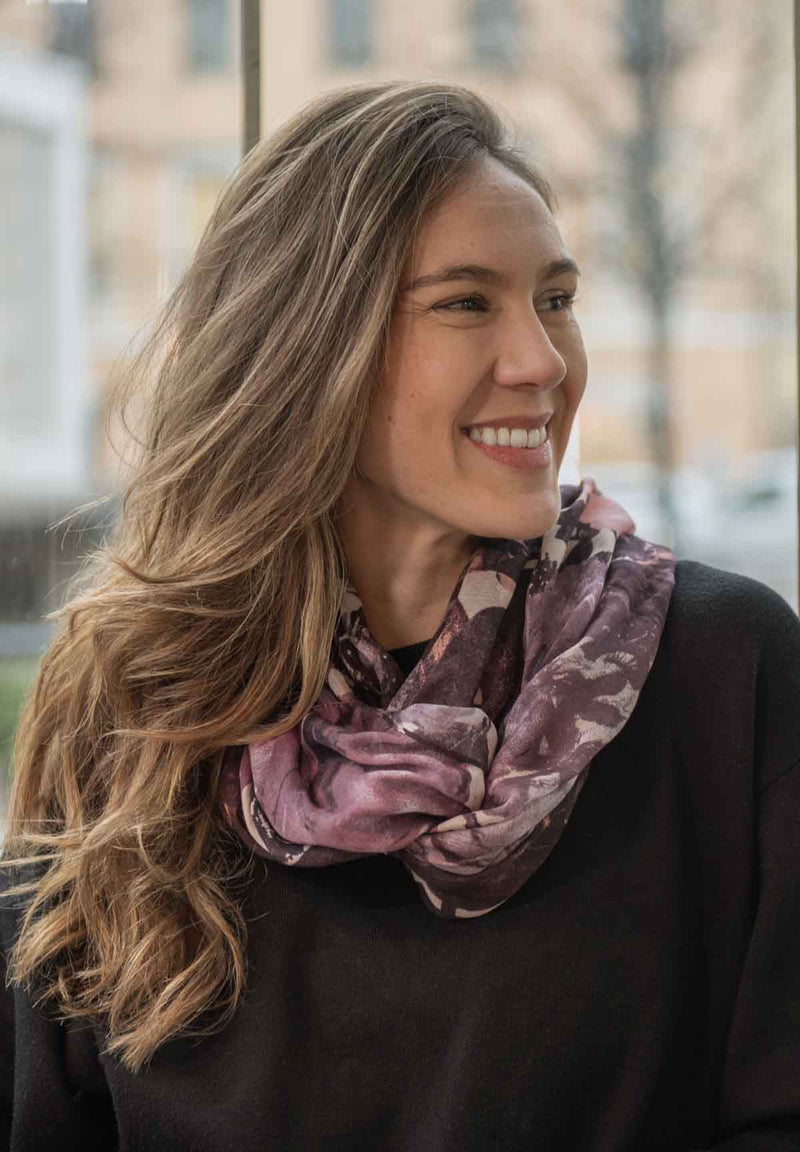 Lasessor Roseanna tuubihuivi - luumu - naisten asusteet - muoti - lifestyle - IHANA Store