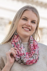 Lasessor Samsa tuubihuivi - fuksia - kuvioitu - naisten asusteet - muoti - lifestyle - IHANA Store - kotimainen verkkokauppa