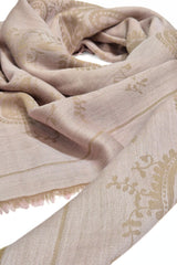 Lasessor Veda huivi - roosa - beige kuvioitu - paisley - neliöhuivi - asusteet - muoti - pukeutuminen - lifestyle - IHANA Store - kotimainen verkkokauppa