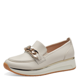 Marco Tozzi loaferit- luonnonvalkoinen - naisten kävelykengät - korotettu pohja - ketjukoriste - naisten pukeutuminen - kengät - IHANA Store - lifestylemyymälä - kotimainen verkkokauppa