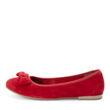 Marco Tozzi ballerinat - punainen - mokkanahkaiset kengät - naisten kengät - IHANA Store - kotimainen verkkokauppa