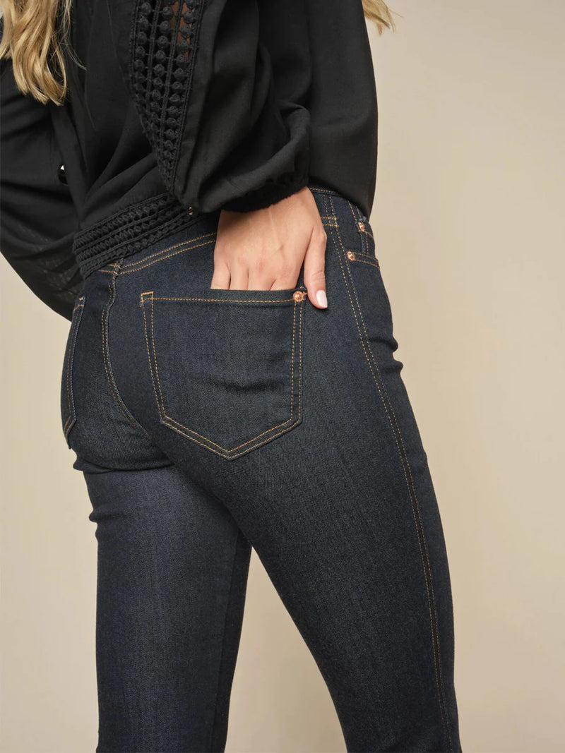 Mos Mosh Ashley Deluxe farkut - tummansininen - muoti - naisten vaatteet - lifestyle - suoralahkeiset farkut - IHANA Store