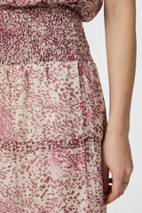 Neo Noir Todo hame - sifonkihame - maksihame - kuvioitu - roosa kuvioitu - naisten vaatteet - IHANA Store - lifestylemyymälä