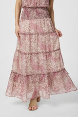 Neo Noir Todo hame - sifonkihame - maksihame - kuvioitu - roosa kuvioitu - naisten vaatteet - IHANA Store - lifestylemyymälä