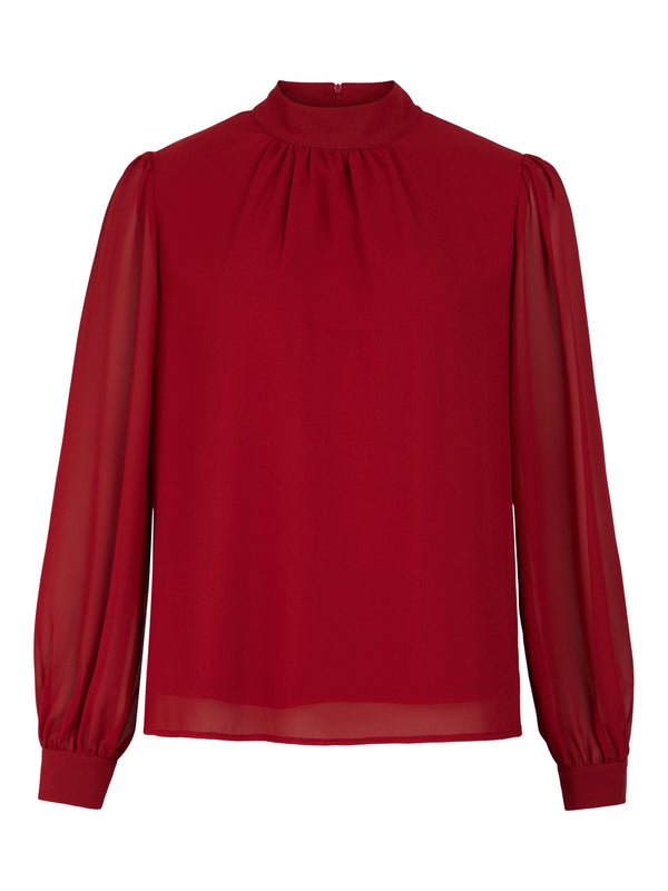 Object Mila sifonkipusero - viininpunainen - Naisten paidat ja puserot - Muoti - IHANA Store - Lifestylemyymälä