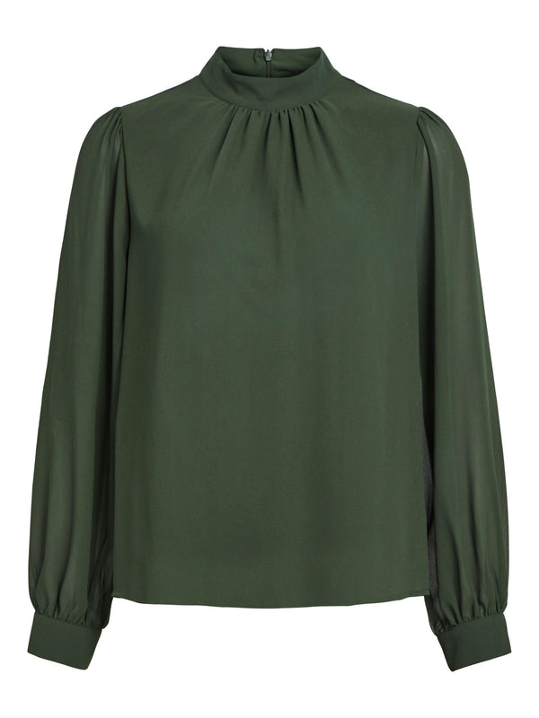 Object Mila sifonkipusero - vihreä - Naisten paidat ja puserot - Muoti - IHANA Store - Lifestylemyymälä