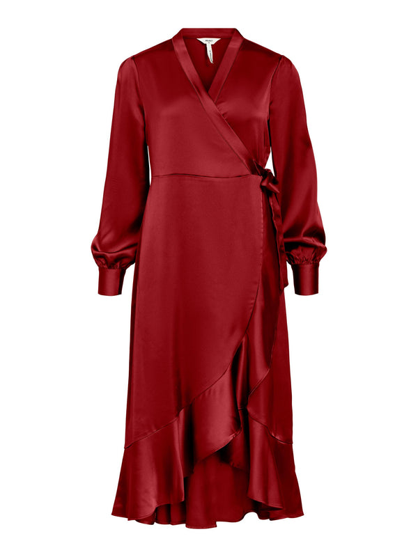 Object Sateen kietaisumekko - punainen - naisten vaatteet - juhlavaatteet - IHANA Store - lifestylemyymälä
