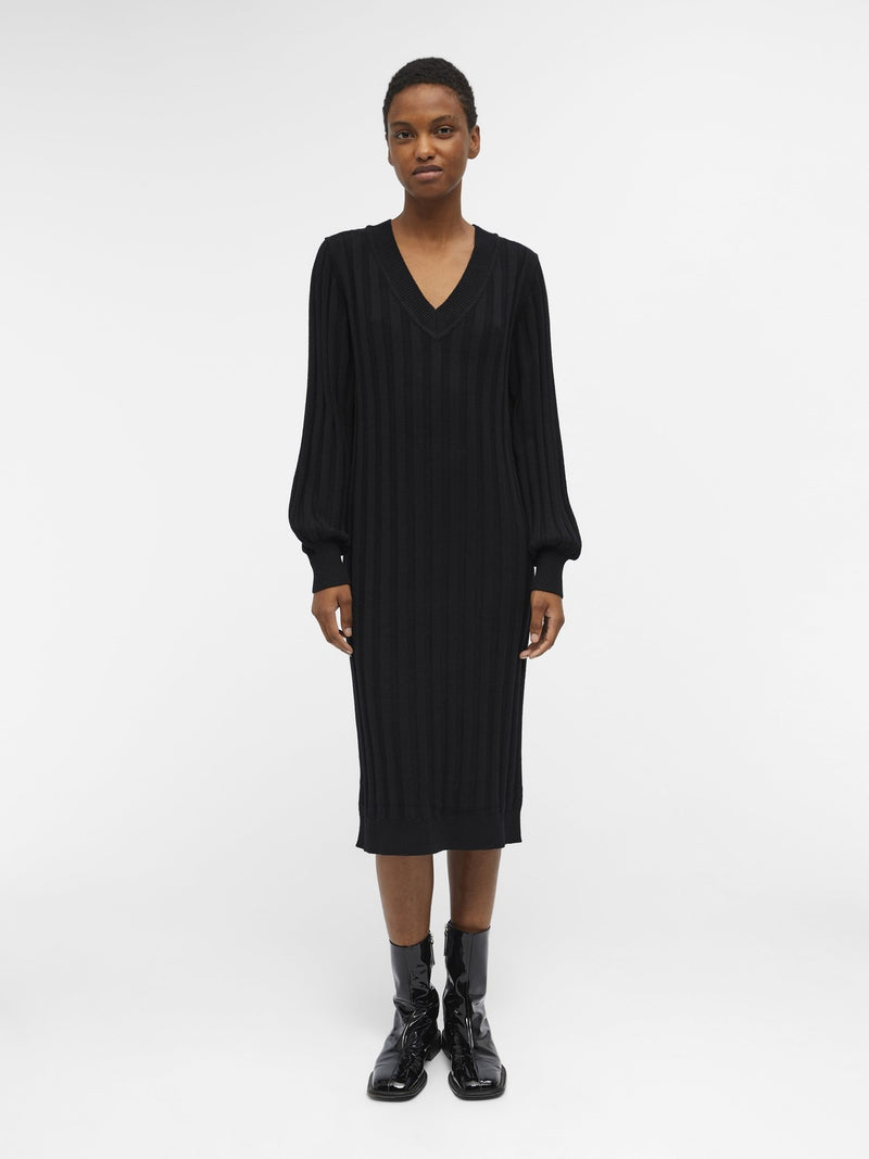 Object Alice neulemekko - musta - neulottu pitkä mekko - Naisten vaatteet - IHANA Store - lifestylemyymälä