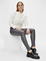 Object Belle leggings housut - harmaa - coutatut housut - Alaosa - Naisten vaatteet - IHANA Store - Naisten muoti - lifestylemyymälä