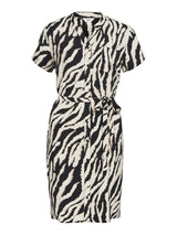 Object Jacira mekko - kuvioitu - musta - beige - mekot - naisten vaatteet - muoti - IHANA Store - lifestylemyymälä - verkkokauppa