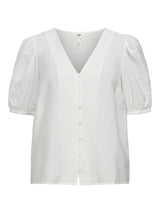 Object Jacira t-paita - valkoinen - naisten vaatteet - v-aukkoinen - yläosat - IHANA Store