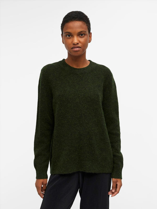 Object Jellie neule - vihreä - o-aukkoinen neulepusero - naisten yläosat - vaatteet - IHANA Store - naisten vaateliike
