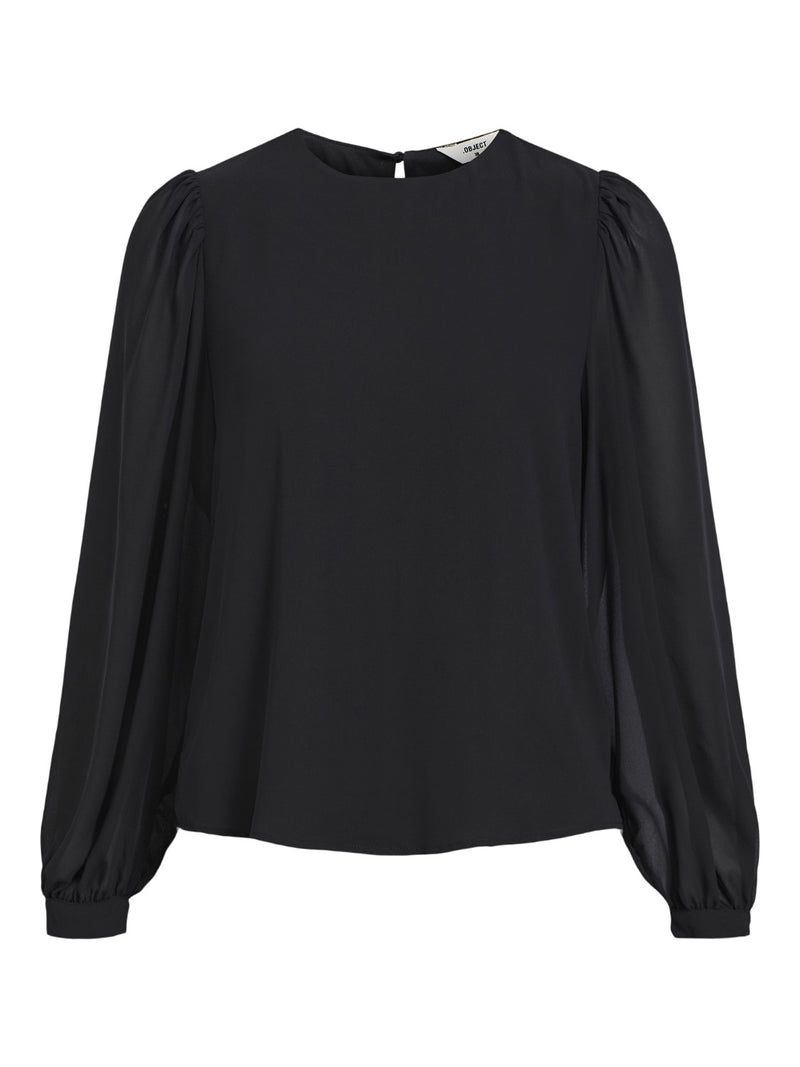Object Mila pusero - musta - sifonkipaita - Yläosat - Naisten vaatteet - IHANA Store - lifestylemyymälä
