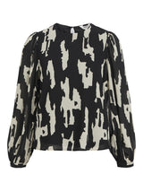 Object Mila sifonkipusero - musta - kuvioitu - Naisten paidat ja puserot - Muoti - IHANA Store - Lifestylemyymälä