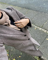 Object Olga villakangastakki - ruskea - naisten takit - naisten vaatteet - IHANA Store