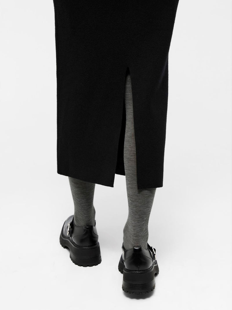 Object Reynard neulehame - musta - pitkä hame - naisten alaosat - naisten vaatteet - IHANA Store