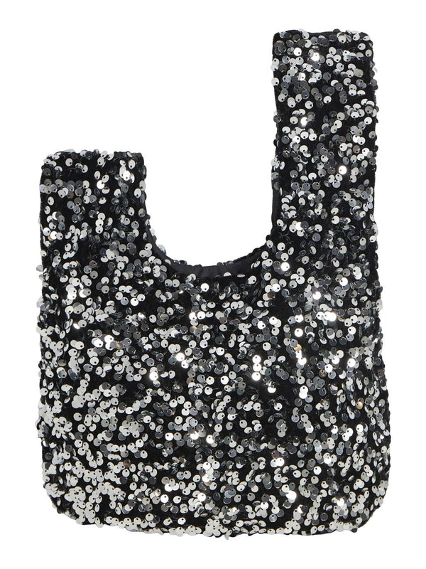 Object Toni paljettipussukka - laukku - juhlalaukku - musta - hopea - naisten käsilaukut - IHANA Store - lifestylemyymälä - naisten pukeutuminen