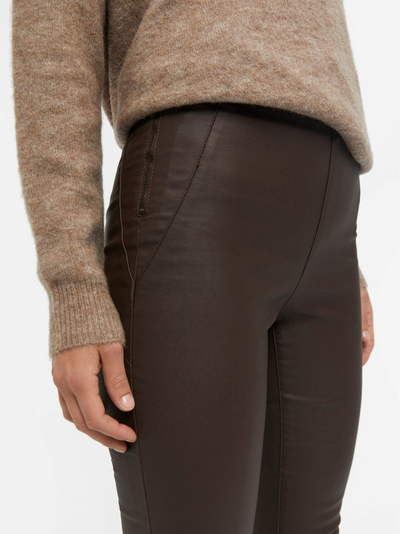Object Belle leggings - ruskea - Coutatut housut - Alaosa - Naisten vaatteet - IHANA Store - Naisten muoti - lifestylemyymälä