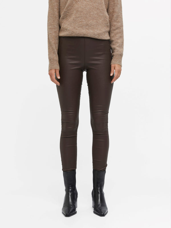 Object Belle leggings - ruskea - Coutatut housut - Alaosa - Naisten vaatteet - IHANA Store - Naisten muoti - lifestylemyymälä