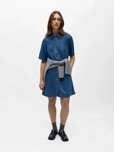 Object Frame farkkumekko - sininen - mekot - kesämekot - rennot mekot - naisten muoti - arkivaatteet -  lifestyle - IHANA Store - kotimainenverkkokauppa