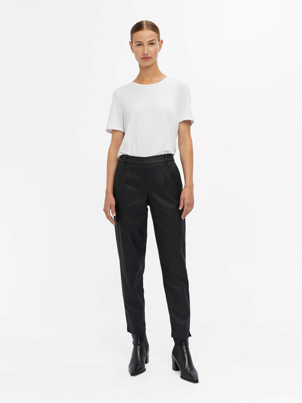 Object Lisa Belle housut - musta - alaosat - coutaut housut - pinnoiteut housut - naisten  vaatteet - IHANA Store - lifestylemyymälä